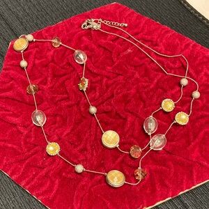 Gold and Silver Beaded Necklace